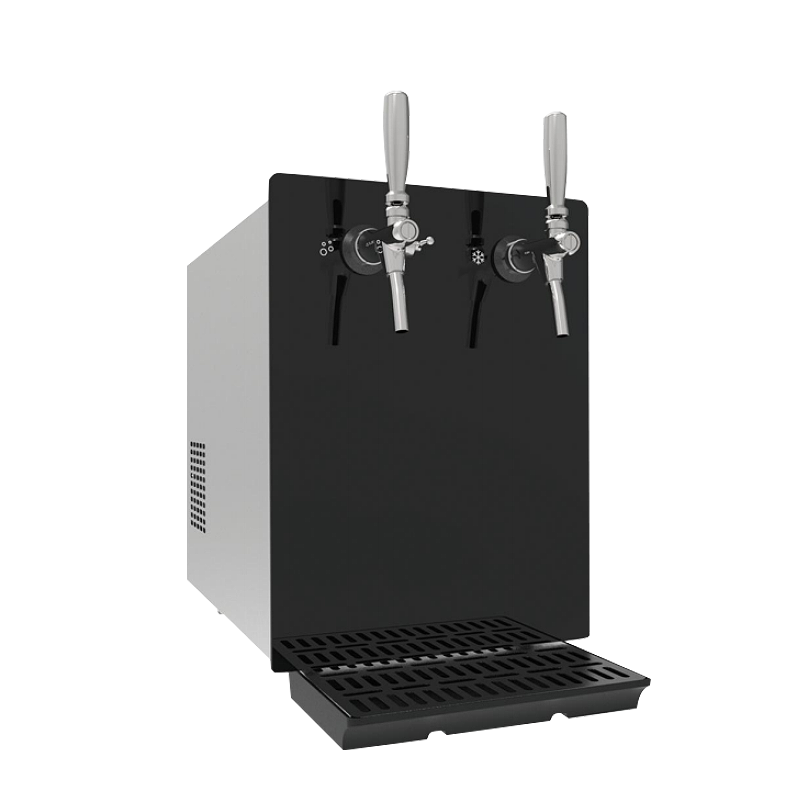 Kompakt glitrende vannkjøler dispenser for bordplater